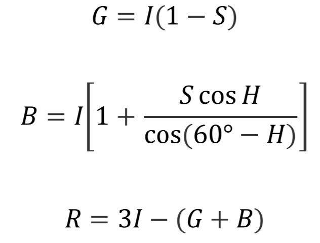 conversion formulas for BR sector